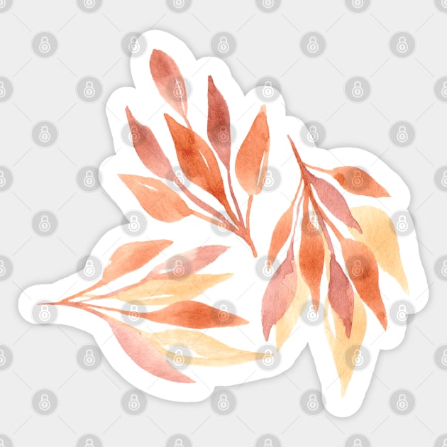 Colorful leaves Sticker by ApricotBlossomDesign